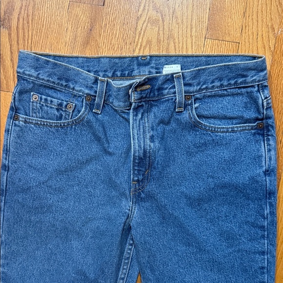 Levi Women's Blue Frayed Hem Jeans - Picture 3 of 5